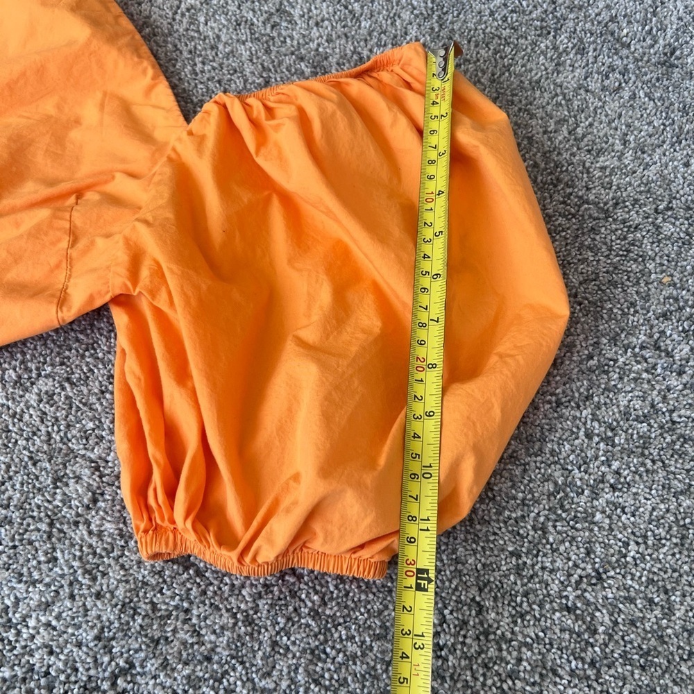 A New Day Women's Puff 3/4 Sleeve Open Back Summer Mini Dress, Orange M Medium - Picture 8 of 13